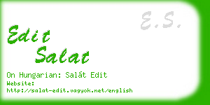 edit salat business card